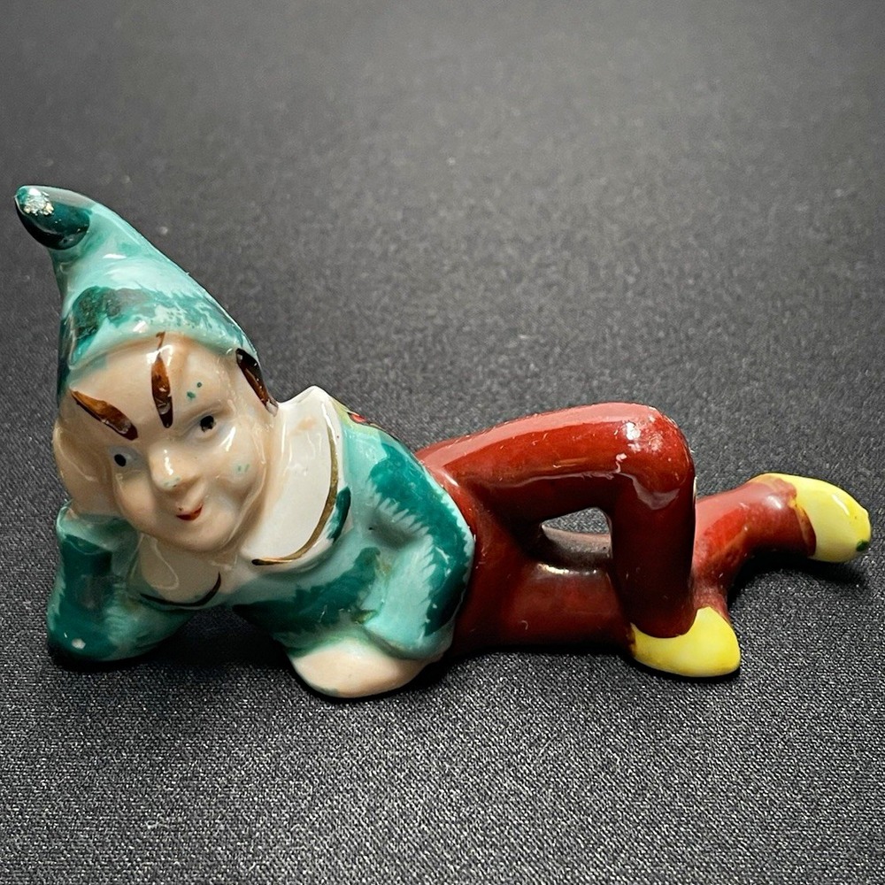 Vintage 1950s Pixie Elf Marked Napco Made in Japan "Boot Hill Dodge City Kansas"